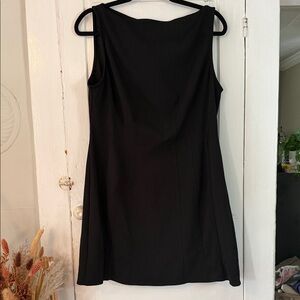 ASOS Sleeveless Seam Detail Mini Dress in Blaxk